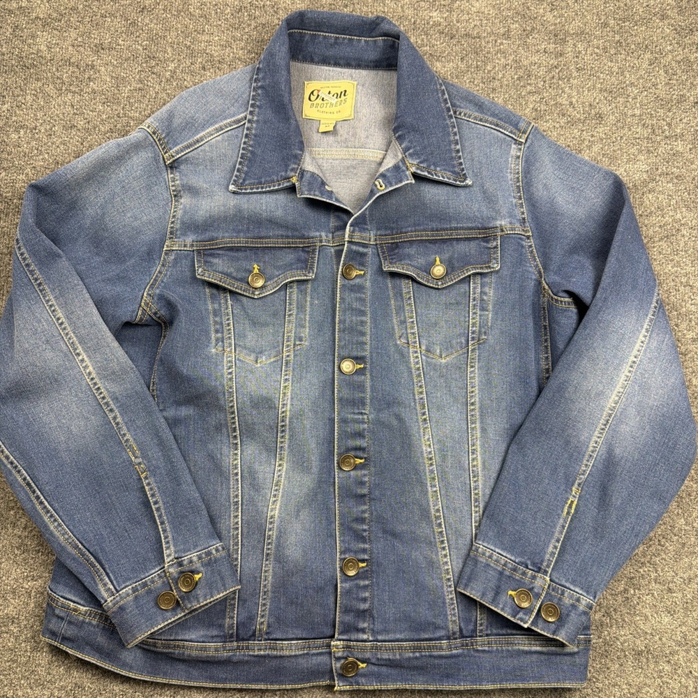 Orton Brothers Shirt Mens Medium Blue Denim  Jacket‎ Workwear western